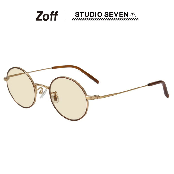 楽天市場】|ラウンド型 サングラス（ブラウン） Zoff STUDIO SEVEN 