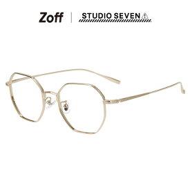 ウェリントン型 メガネ（ゴールド）｜Zoff｜STUDIO SEVEN｜ゾフ スタジオ セブン 度付きメガネ 度入りめがね ダテメガネ 眼鏡 検眼調整 伊達メガネ レンズ交換 鼻パッド メンズ おしゃれ zoff_dtk【ZF233012_56E1 ZF233012-56E1】【50□19-145】