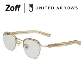 【WEB限定セール価格】ウェリントン型 サングラス（ゴールド）｜Zoff | UNITED ARROWS DRESS UP｜ユナイテッドアローズ ゾフ UVカット 紫外線対策 メンズ おしゃれ【ZF233G01_56E1 ZF233G01-56E1】【46□24-145】