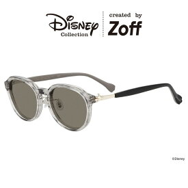 ≪本日限定！エントリーで最大100％ポイントバック≫|Zoff Mickey & Friends Hands ボストン型 サングラス (グレー(クリア)) （ドナルドダック モデル） ディズニー ラバーテンプル ズレ落ち防止 カラーレンズ 紫外線対策 UVカット メンズ レディース ユニセックス おし |