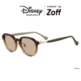 ≪本日限定！エントリーで最大100％ポイントバック≫|Zoff Mickey & Friends Hands ボストン型 サングラス (ブラウン(グラデ)) （ドナルドダック モデル） ディズニー ラバーテンプル ズレ落ち防止 カラーレンズ 紫外線対策 UVカット メンズ レディース ユニセックス お |
