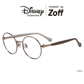 ≪本日限定！エントリーで最大100％ポイントバック≫|Zoff Mickey & Friends Hands ボストン型 メガネ (ブラウン) （ドナルドダック モデル） ディズニー ラバーテンプル ズレ落ち防止 眼鏡 伊達めがね 度付きレンズ交換 度あり 度なし ユニセックス おしゃれ【ZA252014-|