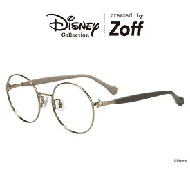 ≪本日限定！エントリーで最大100％ポイントバック≫|Zoff Mickey & Friends Hands ボストン型 メガネ (ゴールド(マット)) （ドナルドダック モデル） ディズニー ラバーテンプル ズレ落ち防止 眼鏡 伊達めがね 度付きレンズ交換 度あり 度なし ユニセックス おしゃれ【Z|