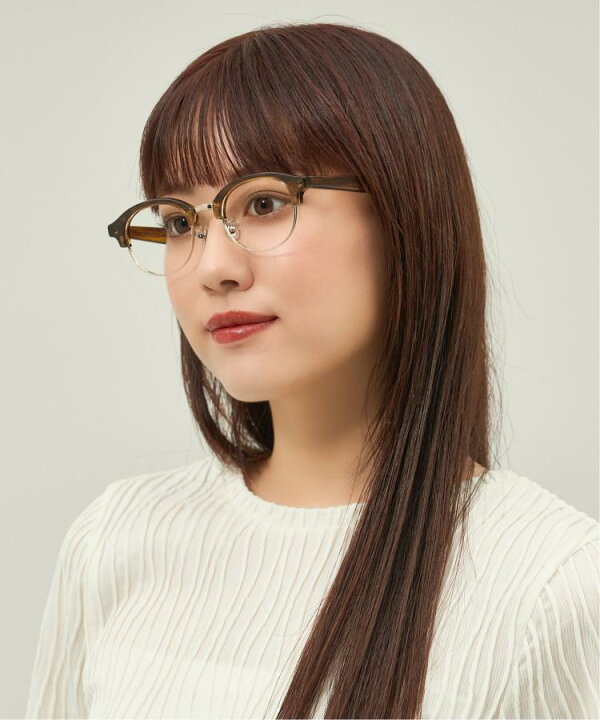 楽天市場】|Zoff Knuth Marf ボストン型 メガネ(ブラウン(クリア 