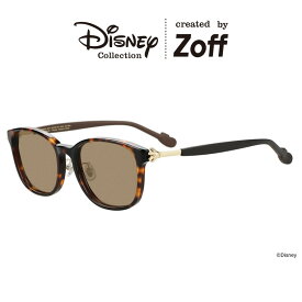 ≪本日限定！エントリーで最大100％ポイントバック≫|Zoff Mickey & Friends Hands ウェリントン型 サングラス (ブラウン(デミ柄)) （ミッキーマウス モデル） ディズニー ラバーテンプル ズレ落ち防止 カラーレンズ 紫外線対策 UVカット メンズ レディース ユニセックス|