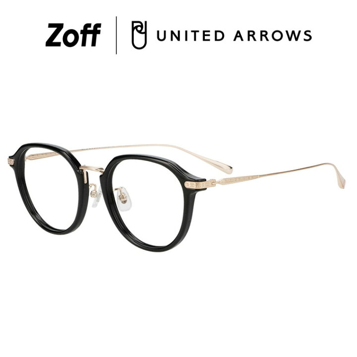 楽天市場】|Zoff UNITED ARROWS ボストン型 メガネ (ブラック)[Casual