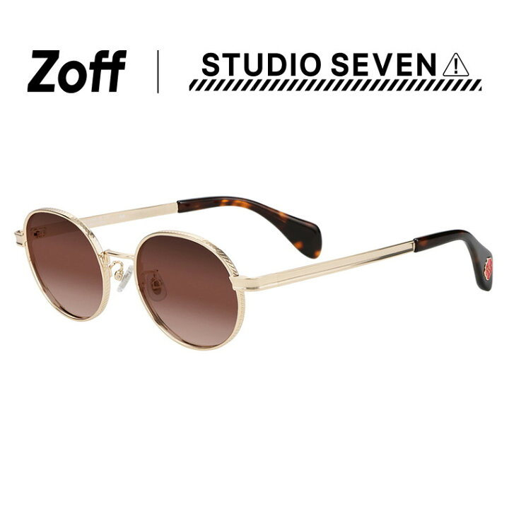 楽天市場】|Zoff STUDIO SEVEN オーバル型 サングラス (ゴールド 