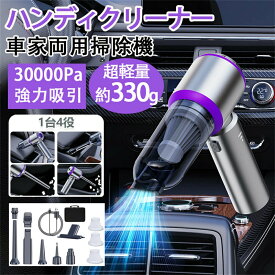★1年間保証★ハンディクリーナー 車用掃除機 コードレス 車 クリーナー 30000Pa 強力 吸引力 カークリーナー 小型 軽量 ミニ掃除機 サイクロン コードレス掃除機 超強力 超軽量 大容量 車用掃除機 usb充電 送風 空気入れ 車内 レスクリーナー