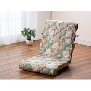 【送料無料】 椅子カバー チェアカバー パッチワーク 約幅48×長さ160cm グリーンカネタツ