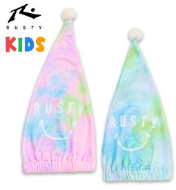 キャップタオル　子供　キッズ 【RUSTY(ラスティ)】UVカット UPF50+ 吸水 速乾 水泳 プール