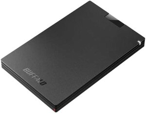 BUFFALO �o�b�t�@���[ SSD-PGC500U3-BC �u���b�N �|�[�^�u��SSD 500GB USB3.2 Gen1 USB-A USB-C�Ή� �O�t��SSD Windows Mac PS5 PS4�Ή� 4981254060384