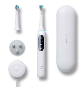 BRAUN �u���E�� Oral-B �I�[����B iO8 IOM82A11BCWT-W �d�����u���V �z���C�g�A���o�X�^�[ ��]�� �[�d�� 6���[�h AI�u���b�V���O�K�C�h �A�v���A�g ���C���� �I�[�����P�A 4987176152824 ���u���V