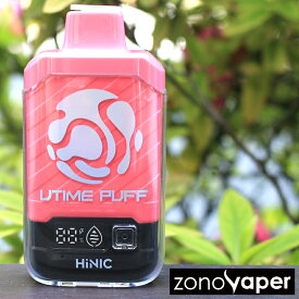 HiLIQハイリク HiNIC UTIME PUFFラッシュアイス 8000回吸引可能 電子タバコ 使い捨て シーシャ 持ち運び ベイプ vape 大容量 ノンニコチン・タール0