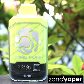 HiLIQハイリク HiNIC UTIME PUFFアイスメンソール 8000回吸引可能 電子タバコ 使い捨て シーシャ 持ち運び ベイプ vape 大容量 ノンニコチン・タール0
