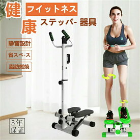 ステッパー 健康ステッパー ハンドル ハンドル付き 静音 効果 踏み台 ダイエット 家庭用 男女兼用 ダイエット器具 踏み台昇降 トレーニングマシン 室内 保護マット 有酸素運動 連続使用 約60分 送料無料
