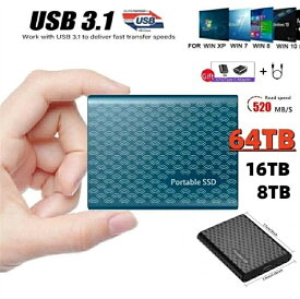 【三年保証】【★人気商品★2025新登場】SSD 1TB 外付 ポータブルSSD 外付けハードディス USB-A/USB-C両対応 500GB 超薄型ポータブル ハードディスク 2TB USB3.1 Type-C 対応 スマホ互換可 耐衝撃