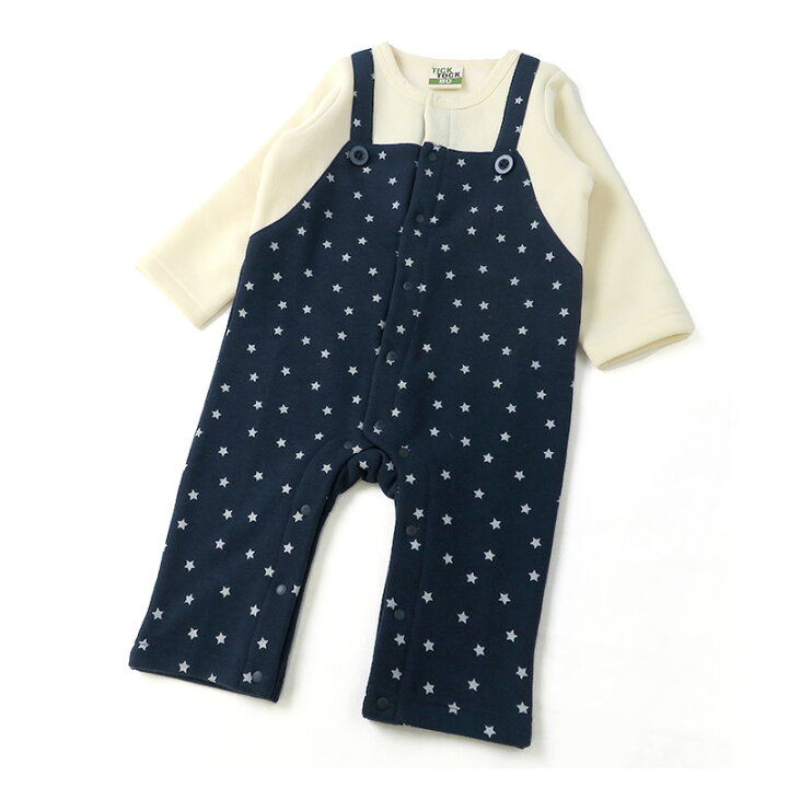 楽天市場】【26%OFF】 ベビー カバーオール 長袖 ロンパース 裏起毛 