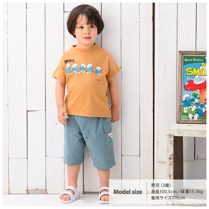 楽天市場 子供服 トップス スマーフ 夏 デザイン 綿100 プリント 半袖 Tシャツ 80 130cm Smurfs 子供服 キッズ ベビー 二次加工 カットソー 夏服 男の子 女の子 おしゃれ 可愛い アニメ キャラクター 80cm 90cm 95cm 100cm 110cm 1cm 130cm ポイント消化