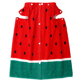 【送料無料 最大21%OFF】 腕が出せる ラップタオル キッズ 70cm 綿100％ 女の子 男の子 プールタオル 巻きタオル バスタオル 腕出し 水泳 ガールズ 小学生 学校用 幼稚園 コットン お名前タグ付 120cm スイカ すいか いちご 苺 イチゴ パイナップル フルーツ 海水浴