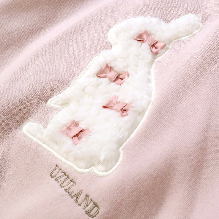 楽天市場】【~26%OFF】 ガールズ トレーナー うさぎ 耳付き 裏起毛 