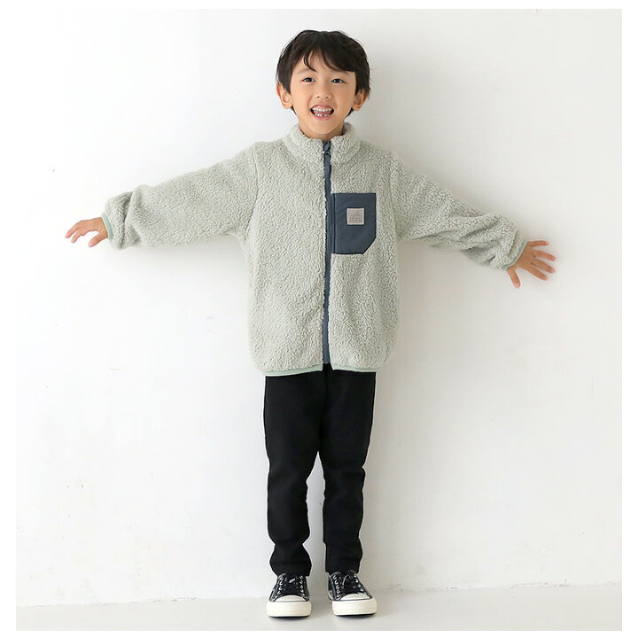 楽天市場】キッズ フリースジャケット おうちで 洗える 防寒 アウター  