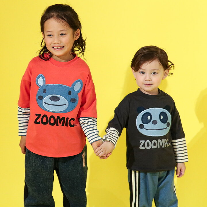 楽天市場】【~22%OFF】 キッズ ロンT 長袖 Tシャツ デニム切替 