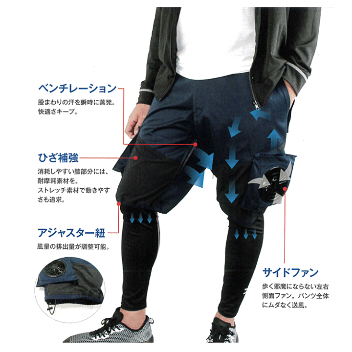 楽天市場】鉄筋屋さんの空調服 EK9210 ハーフパンツ ＜25Vバッテリー