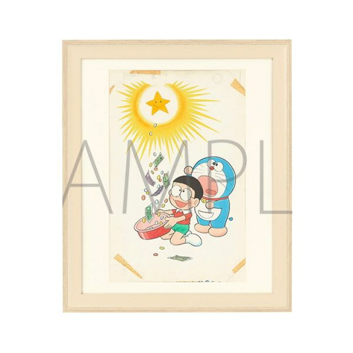 楽天市場】ドラえもん 複製原画 「ねがい星」 額装付き 藤子・F 