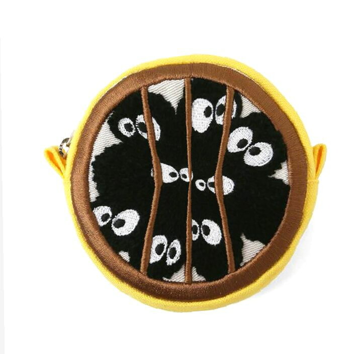 楽天市場】ジブリ美術館 クロスケ潜水窓 刺繍ポーチ まっくろくろすけ  