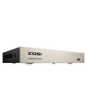 ZOSI 1080p 8chhƃR[_[ ai hƃJΉ AiOJ/AHDJ/CVIJ/TVIJɑΉ H.265+摜k [Vm ^^ uĎ [ fW^R[_[ DVR 