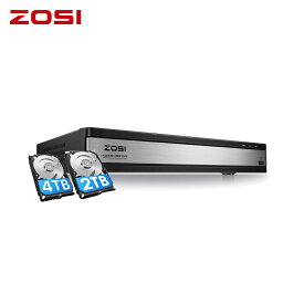 防犯カメラ レコーダー 16CH 1080p DVRレコーダー HDD2TB 4TB アナログ/AHD/CVI/TVIカメラ対応 ai機能搭載 H.265+ 動体検知 録画録音 スマホ パソコン遠隔監視 テレビ接続 メール警報 赤外線撮影 DVRデジタルレコーダー 長時間録画
