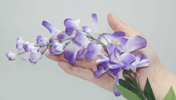 楽天市場】*[取寄せ可能] 藤の花 花房20cm×3房付【造花】全長約84cm 3