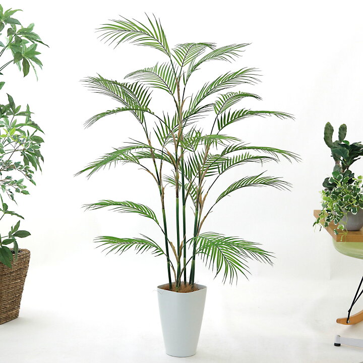楽天市場】フェイクグリーン アレカパーム 140cm 光触媒 観葉植物 造花 