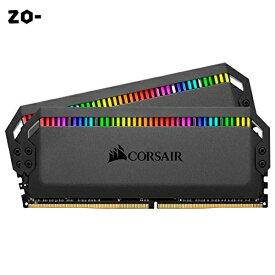 CORSAIR DOMINATOR PLATINUM RGB 16GB (2x8GB) DDR4 4000MHz C18 AMD最適化デスクトップメモリ (超高輝度CAPELLIX RGB LED12個、特許取得済みデュアルチャンネルDHX