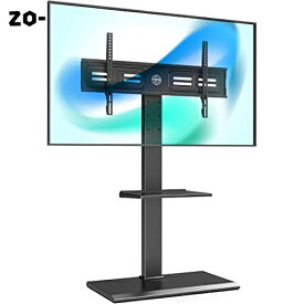 FITUEYES テレビ台 壁寄せテレビスタンド 50-80インチテレビに対応 角度調節可能 高さ調整可能 耐荷重50kg 収納可能 鉄製 TT208001MB