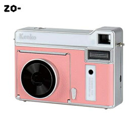 Kenko インスタントカメラ モノクロカメラ コーラルピンク 感熱紙使用 約80回プリント可能 microUSB充電 KC-TY01 CP