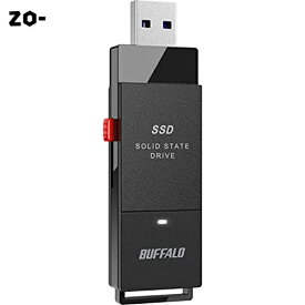 バッファロー SSD 外付け 1.0TB 超小型 コンパクト ポータブル PS5/PS4対応(メーカー動作確認済) USB3.2Gen1 ブラック SSD-PUT1.0U3-B/N