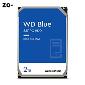 Western Digital ウエスタンデジタル WD Blue 内蔵 HDD ハードディスク 2TB SMR 3.5インチ SATA 5400rpm キャッシュ256MB PC メーカー2年 WD20EZAZ-EC 【国内正規取扱代