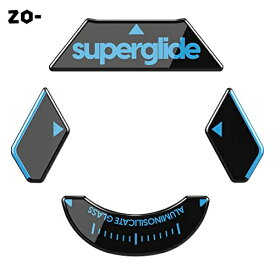 Superglide マウスソール for Logicool G900 / 903 マウスフィート [ 強化ガラス素材 ラウンドエッヂ加工 高耐久 超低摩擦 Super Smooth ] - Black