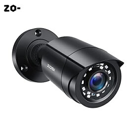 ZOSI 防犯カメラ 監視カメラ1080P 200万画素 アナログカメラ ahdカメラ 4-IN-1防犯カメラ赤外線24個 3.6MM広いレンズ 防水カメラ IP66防水仕様