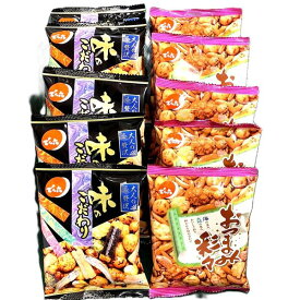 でん六 おつまみ彩々 & 味のこだわり 詰め合わせセット, 10袋入り, 豆菓子アソート