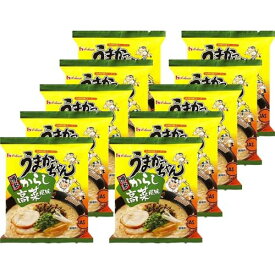 【10袋】うまかっちゃん＜博多 からし高菜風味＞ 定番 王道 九州の味 とんこつ袋ラーメン インスタント 袋麺 簡単調理 時短 アレンジ自由