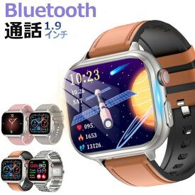 AMOLED横長の大型スクリーン 多機能 1.9インチHD超大画面 スマートウォッチ 歩数計 GPS連携 レディース メンズ 腕時計 日本語 着信通知 睡眠計 睡眠検測 アラーム 時計 腕 iphone 対応 android 対応