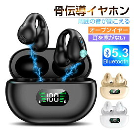 骨伝導イヤホン ごレビューで特典GET！Bluetooth5.3 高音質 骨伝導イヤホン 生活防水 会議/在宅勤務/散歩/スポーツにおすすめ 快適 音漏れ防止耳掛け式 骨伝導イヤホン ワイヤレスイヤホン 骨伝導 ヘッドホン Bluetooth イヤホン マイク付き ワイヤレス イヤホン スポーツ