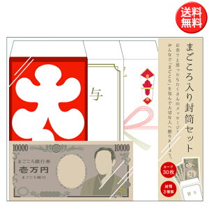 寄せ書き色紙 まごころ入り封筒セット 選べる封筒3種類 メッセージカード30枚