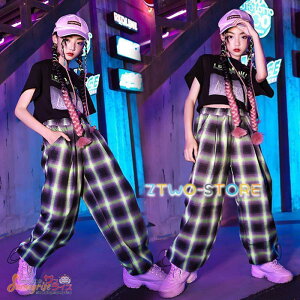 �L�b�Y�_���X�ߑ� ���̎q �q�b�v�z�b�v �g�b�v�X T�V���c �`�F�b�N���p���c �`�A�K�[�� HIPHOP �����c ���� �W���j�A �X�e�[�W�ߑ� �ւ��o�� ���K��