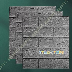 3D立体壁紙 DIYレンガ調 防音シート タイルシール 壁紙シール かる かる ブリック 防水 壁紙 断熱 DIYクッションシート 35*38CM リメイクシート 立体 壁用