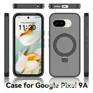 Google Pixel 9a �p �P�[�X �����Y�K���X�Z�b�g MagSafe�����O �X�^���h���p �����Y�J�o�[ �w�ʕی�P�[�X �����Y�ی� �J�o�[ �P�[�X �s�N�Z��9a ��������