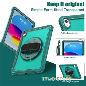 �A�C�p�b�h iPad ��10���� / iPad (A16) �p �V�����_�[�X�g���b�v�t�� �P�[�X �ϏՌ� G�t�b�N���n���h�X�g���b�v / �O���[��