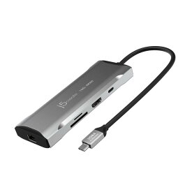 j5create USB-C 9in1 ドッキングステーション 【USB-A3.2 Gen2x2, USB-C, USB-C PD100W(データ転送両対応), 4K HDMI, LAN, SD/MicroSDスロット】 USB4/Thunderbolt4対応 MacBook Pro/MacBook Air/M1/M2/Pro/Max対応 WindowsPC対応 JCD393-EJ